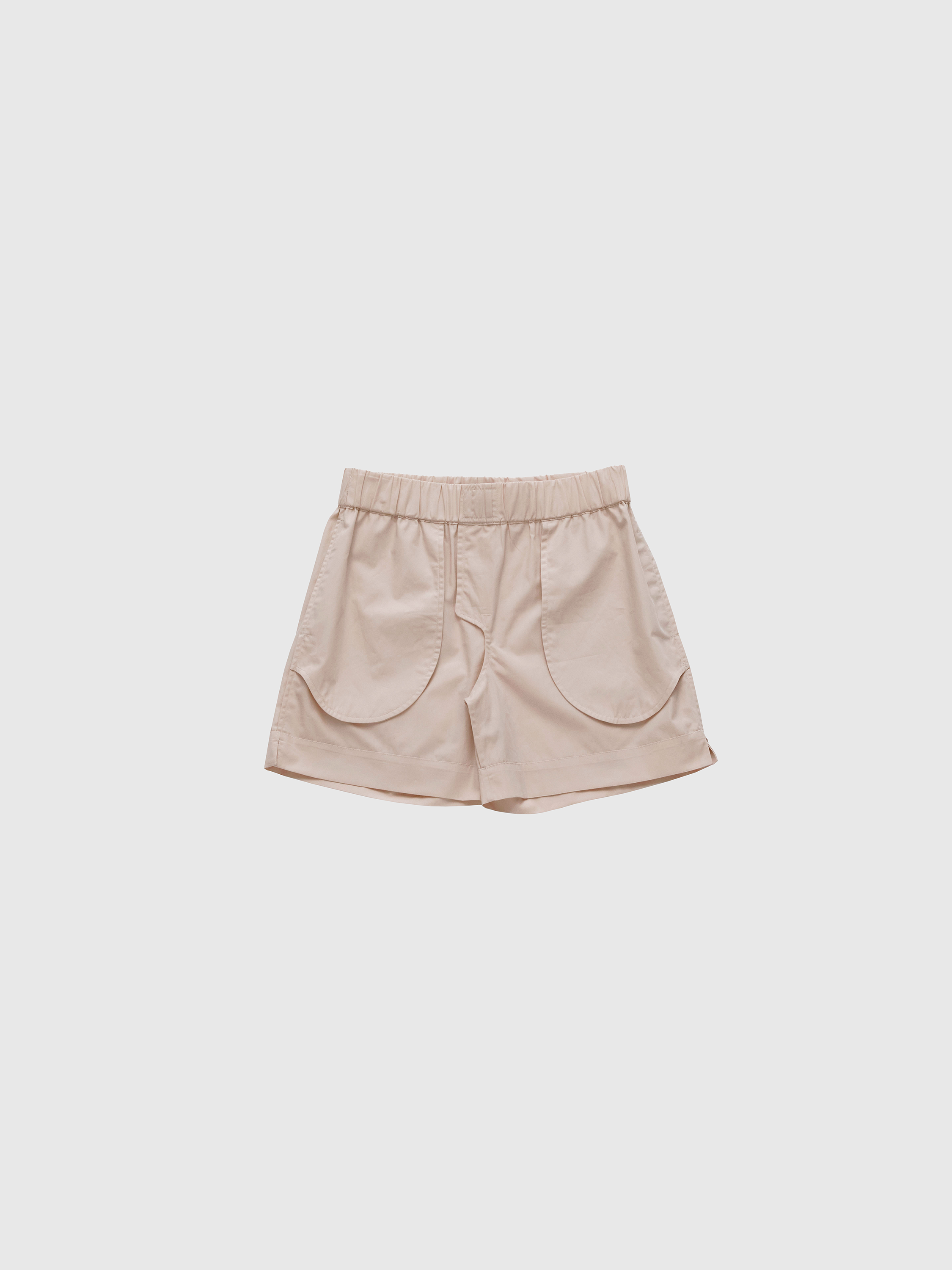 beige homewear shorts, inside out picture