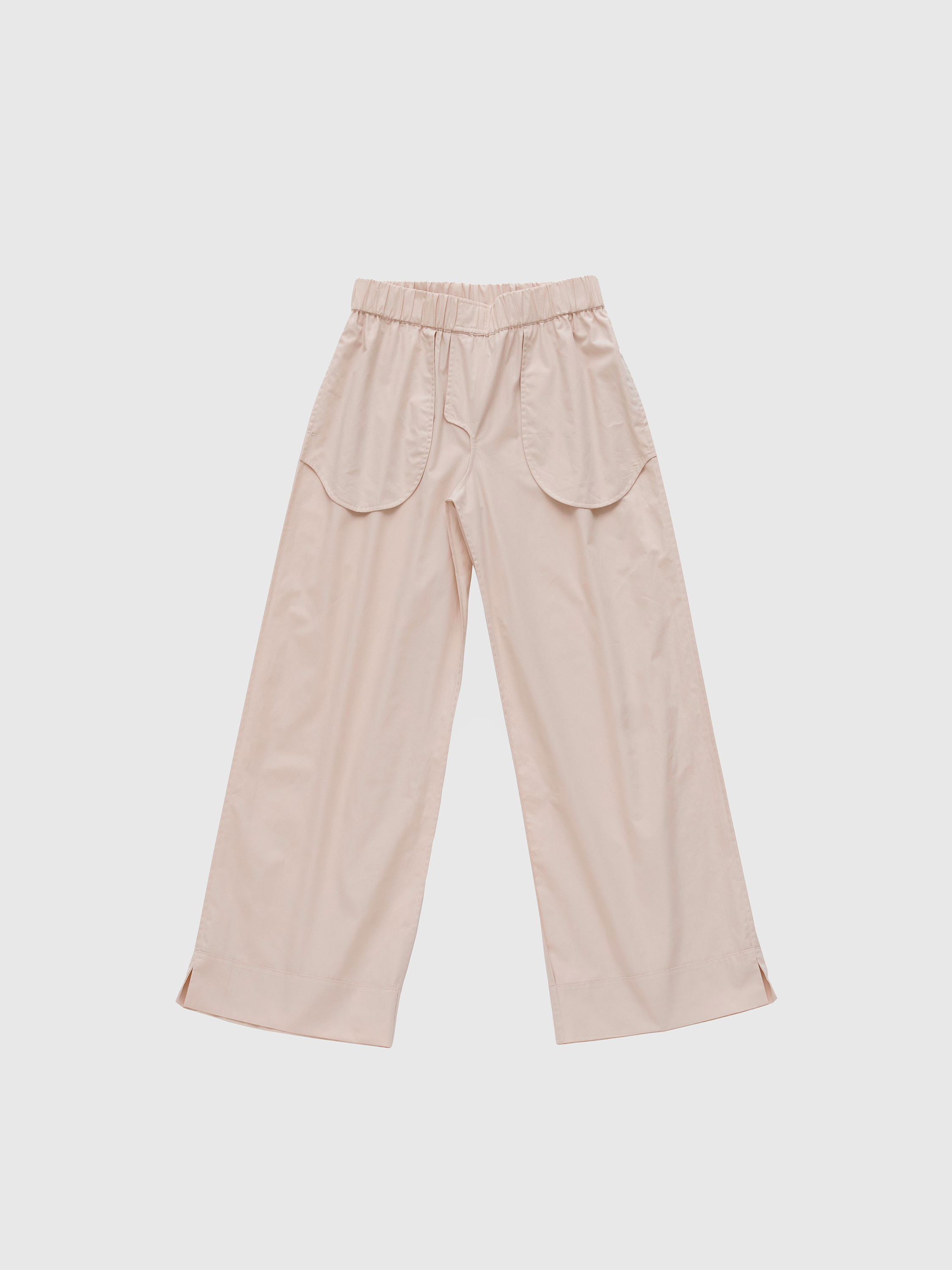 beige homewear pants, inside out picture